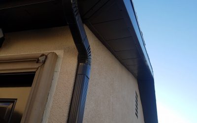 installation rain gutter