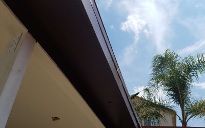 installation rain gutter